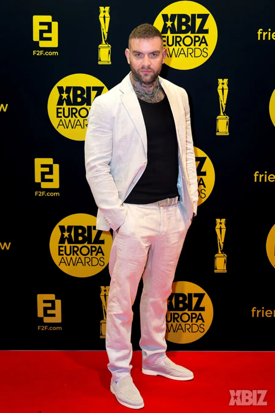 Andy Lee on the red carpet at the XBIZ Europa Awards